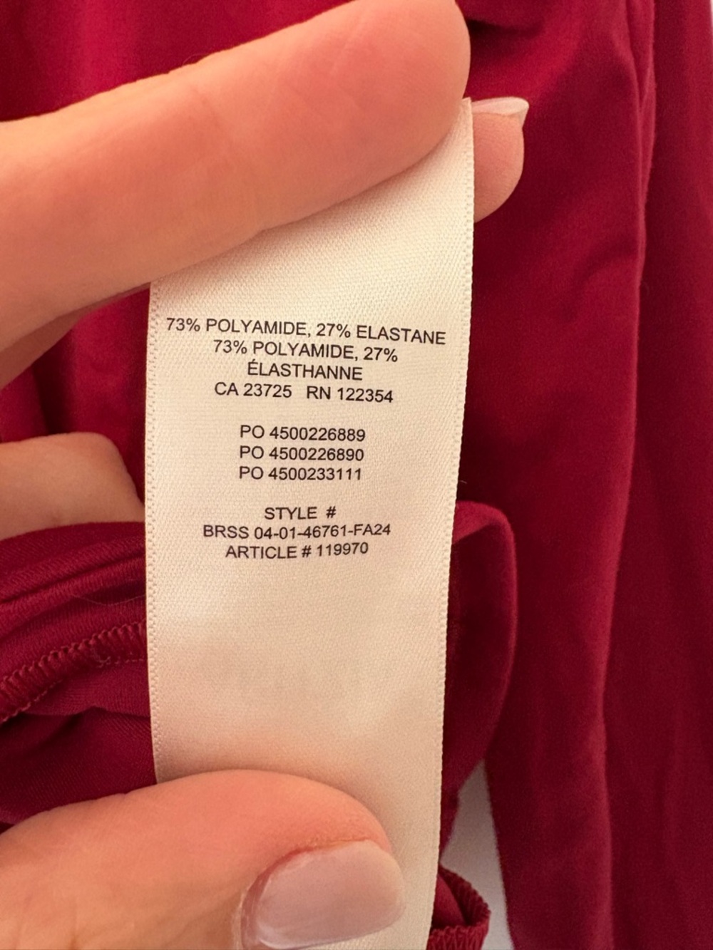 Aritzia Raspberry Stretch Knit Top - Picture 3 of 4
